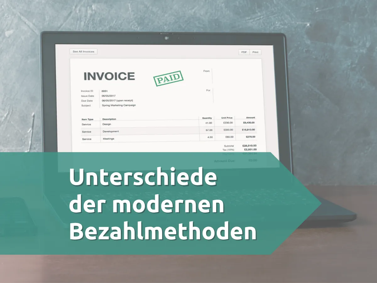 Unterschiede der modernen Bezahlmethoden