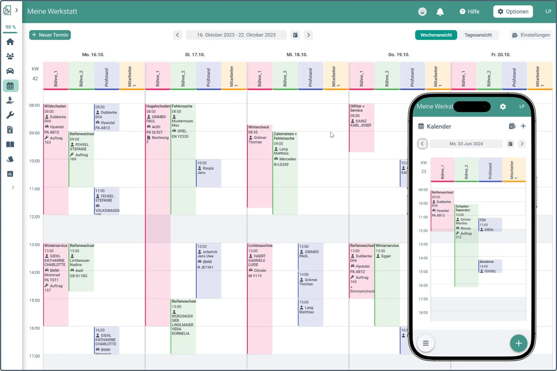 easyWerkstatt Werkstattkalender Video