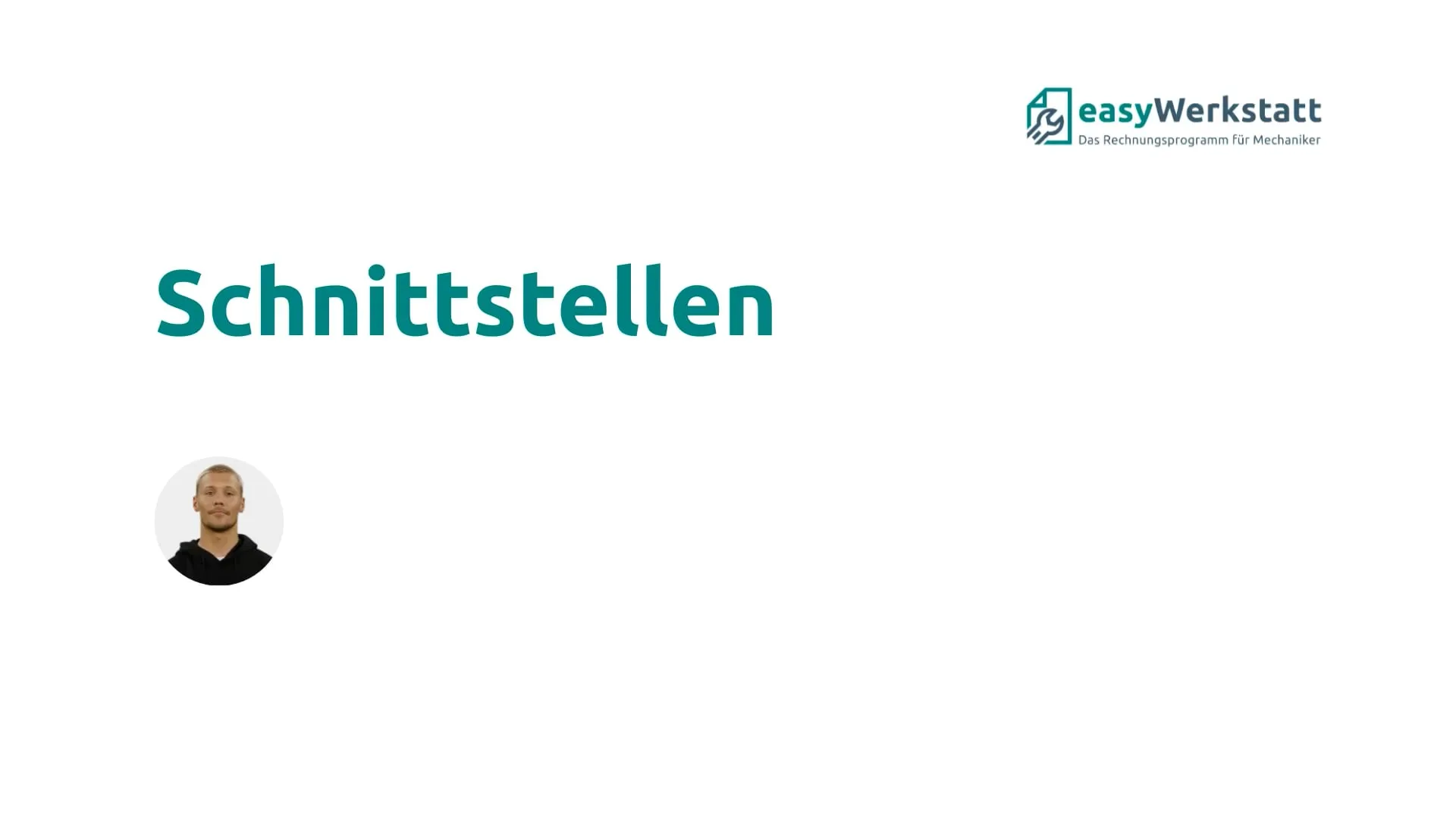 Video-Vorschau Schnittstellen zu Lieferanten